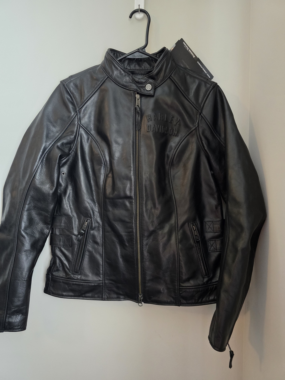 Harley-Davidson Black Leather Bomber Jacket